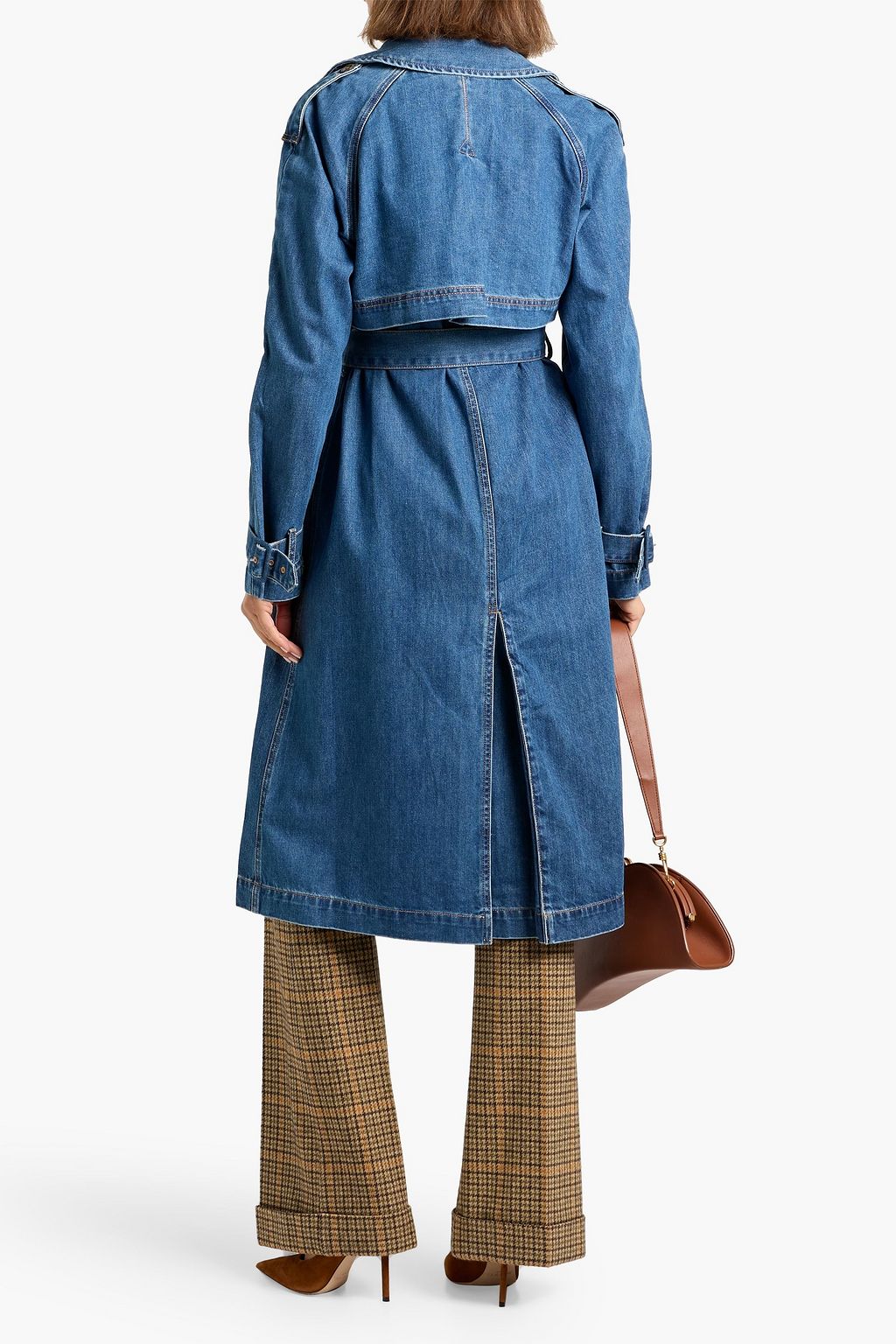 VERONICA BEARD Zuma belted denim trench coat | THE OUTNET