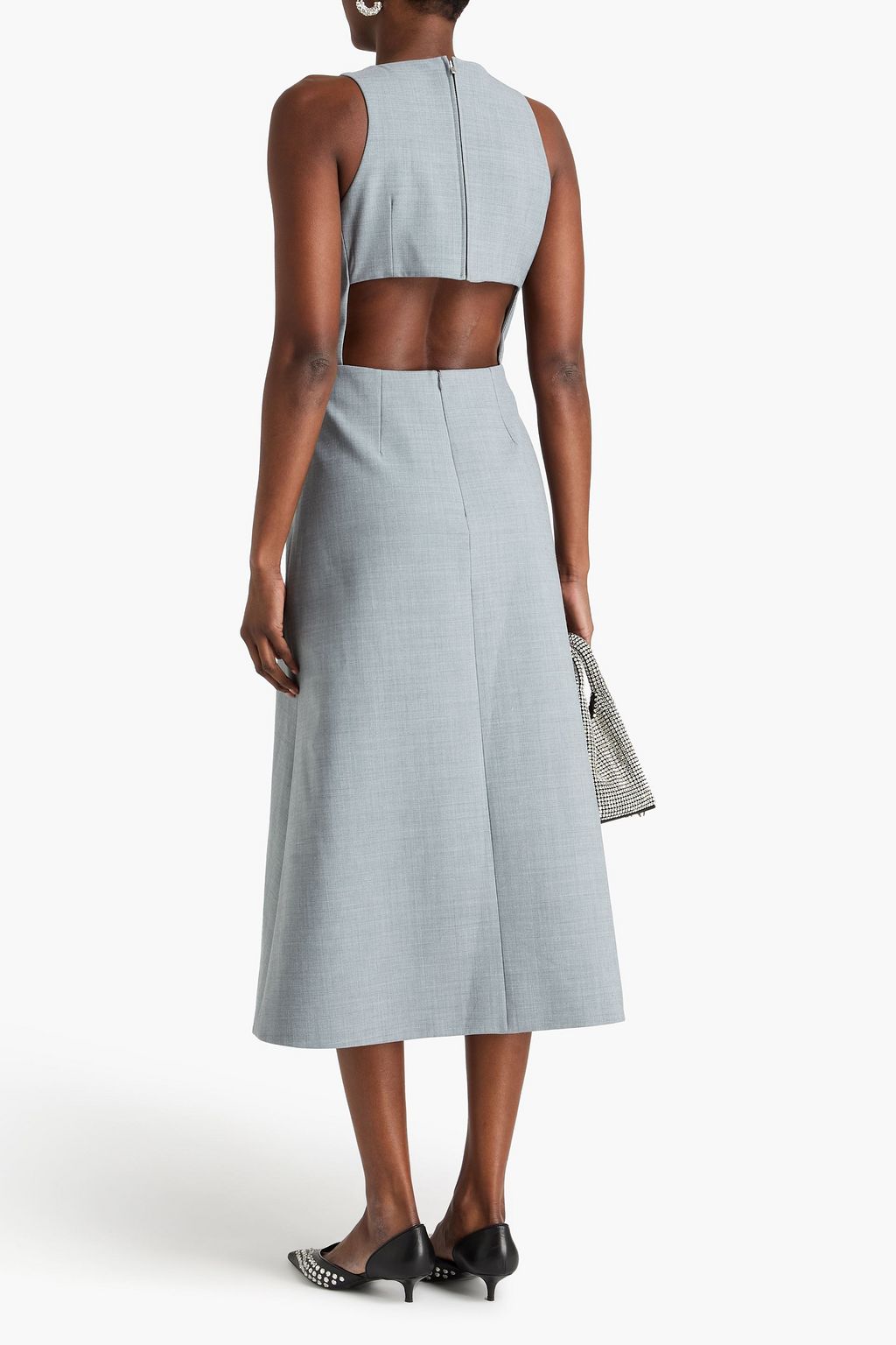 EMILIA WICKSTEAD Crepe midi dress