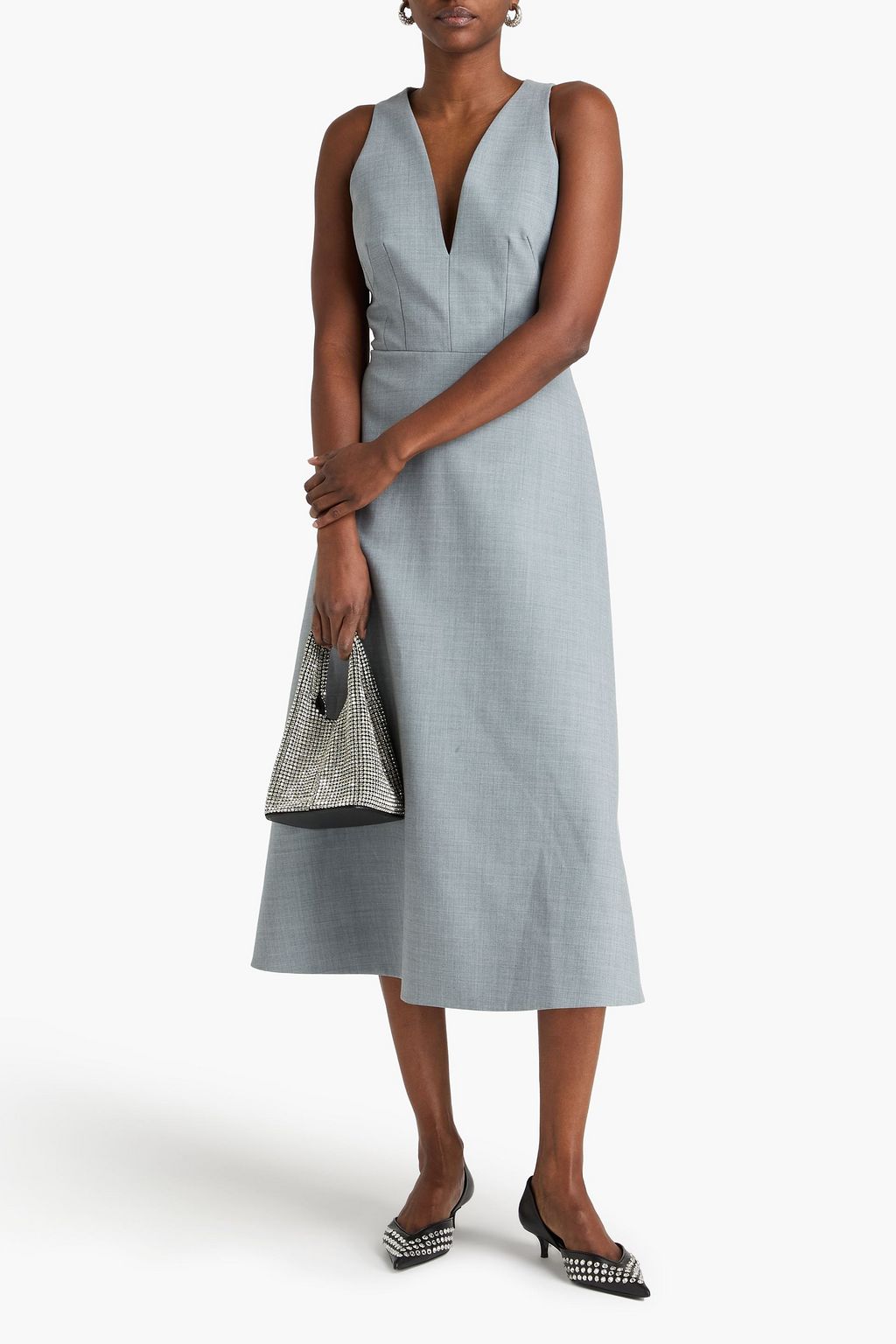 EMILIA WICKSTEAD Crepe midi dress