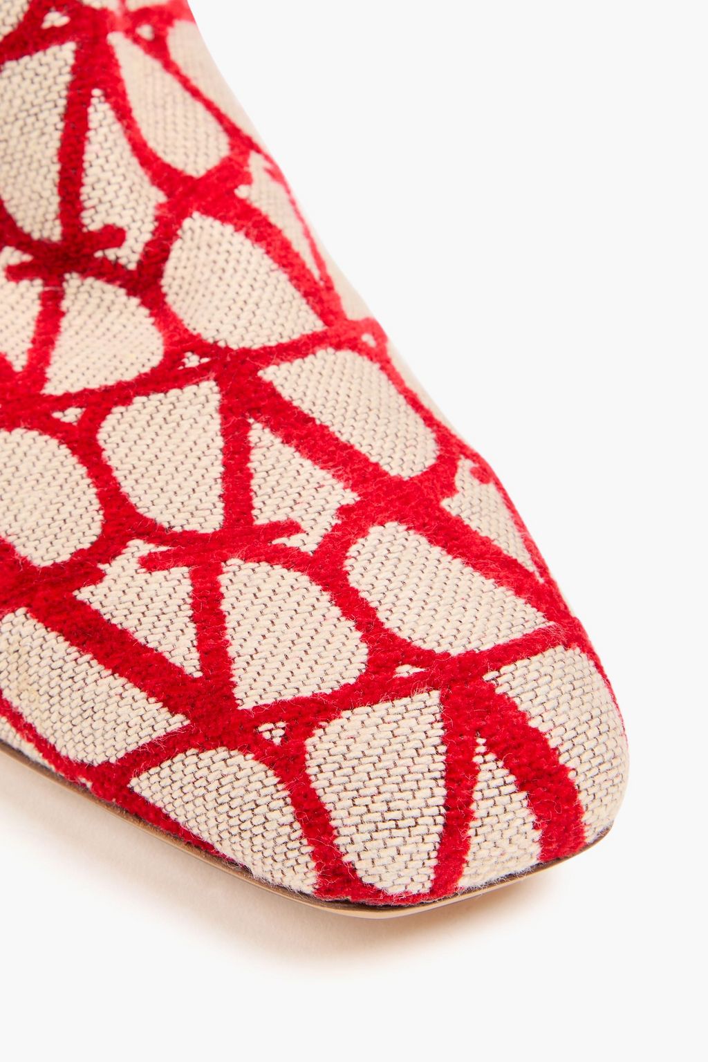 VALENTINO GARAVANI VLOGO jacquard knee boots