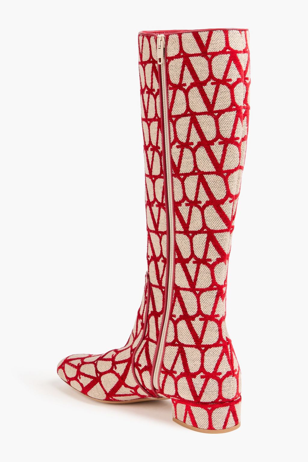 VALENTINO GARAVANI VLOGO jacquard knee boots