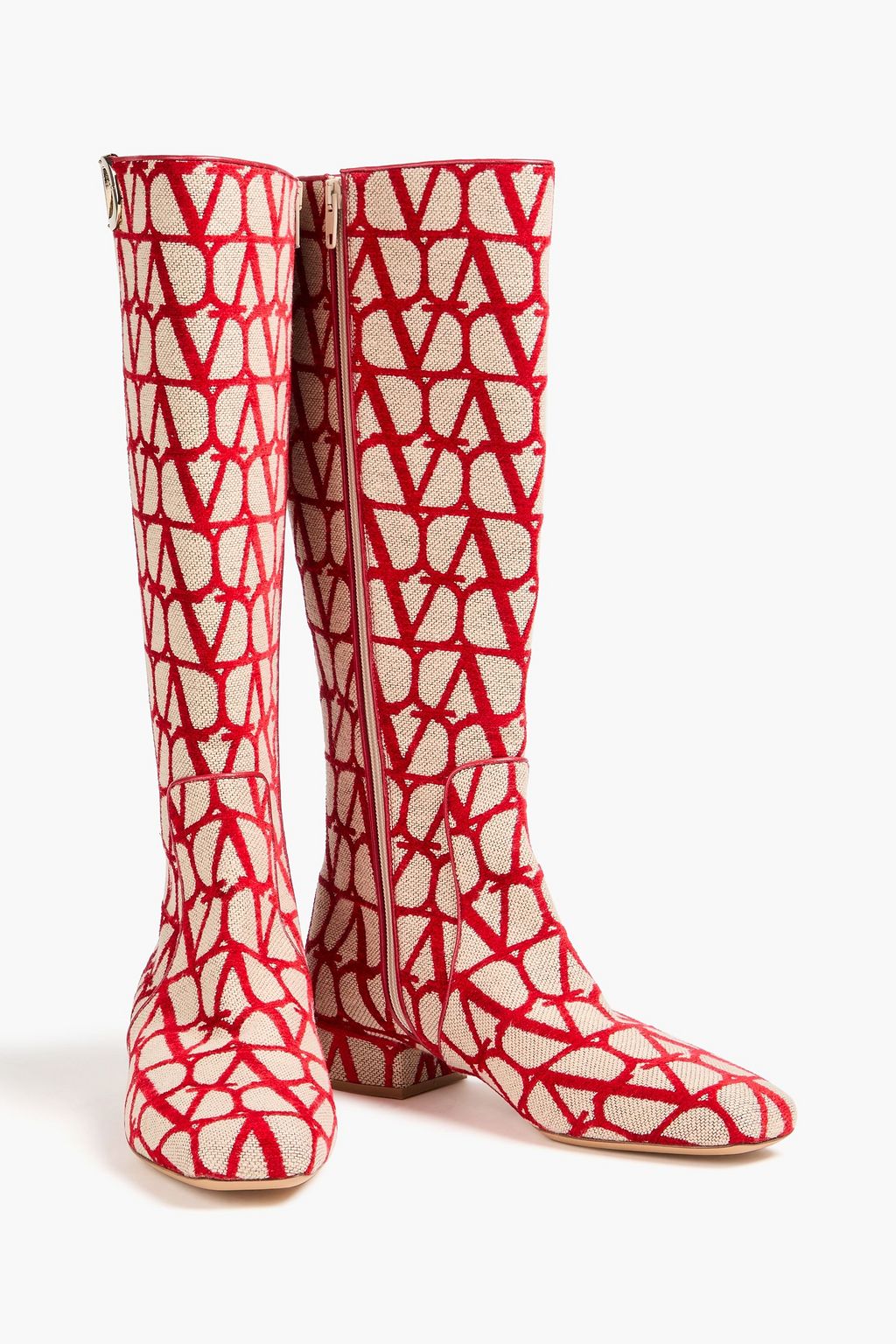 VALENTINO GARAVANI VLOGO jacquard knee boots