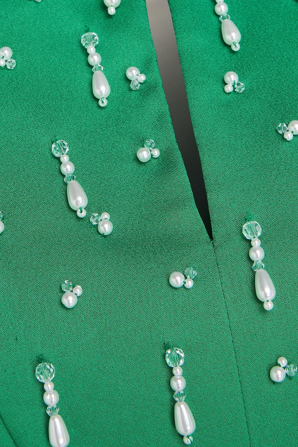 EMILIA WICKSTEAD Arles embellished satin maxi dress