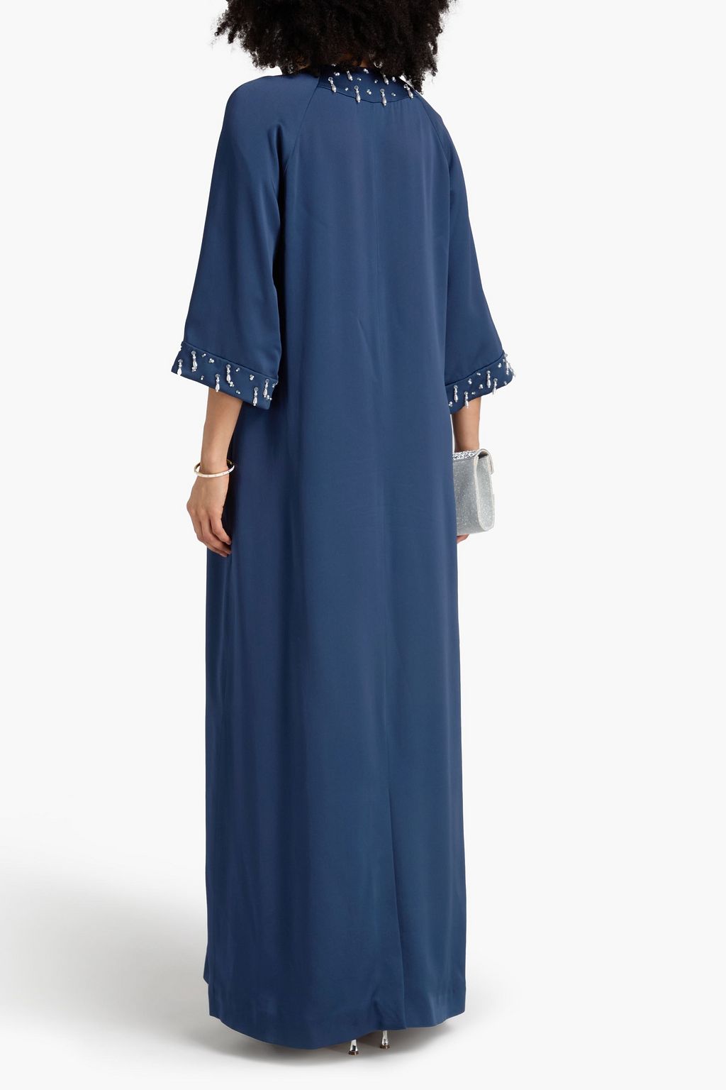 EMILIA WICKSTEAD Arles embellished satin maxi dress