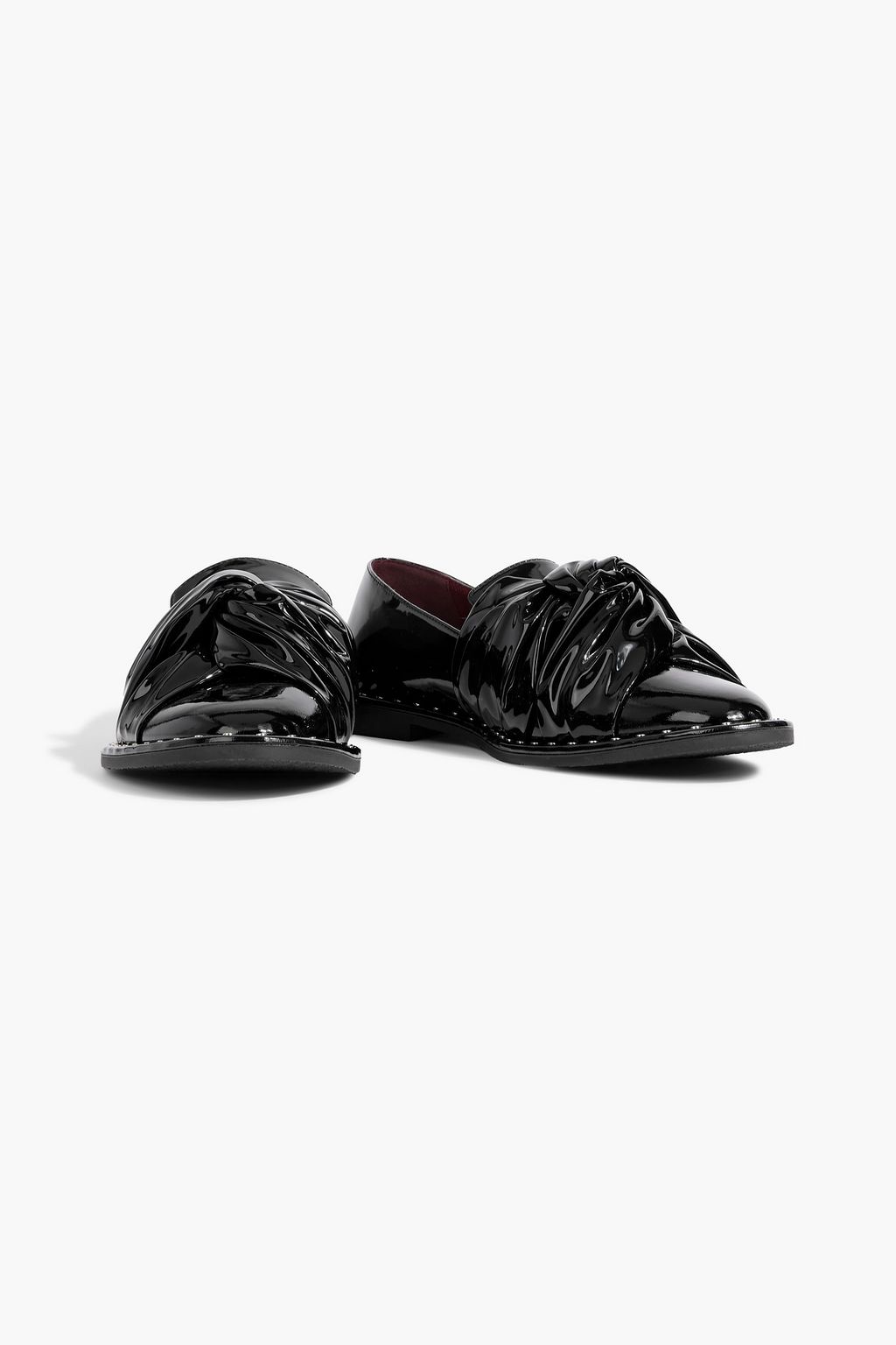 STELLA MCCARTNEY Falabella twisted glossed loafers