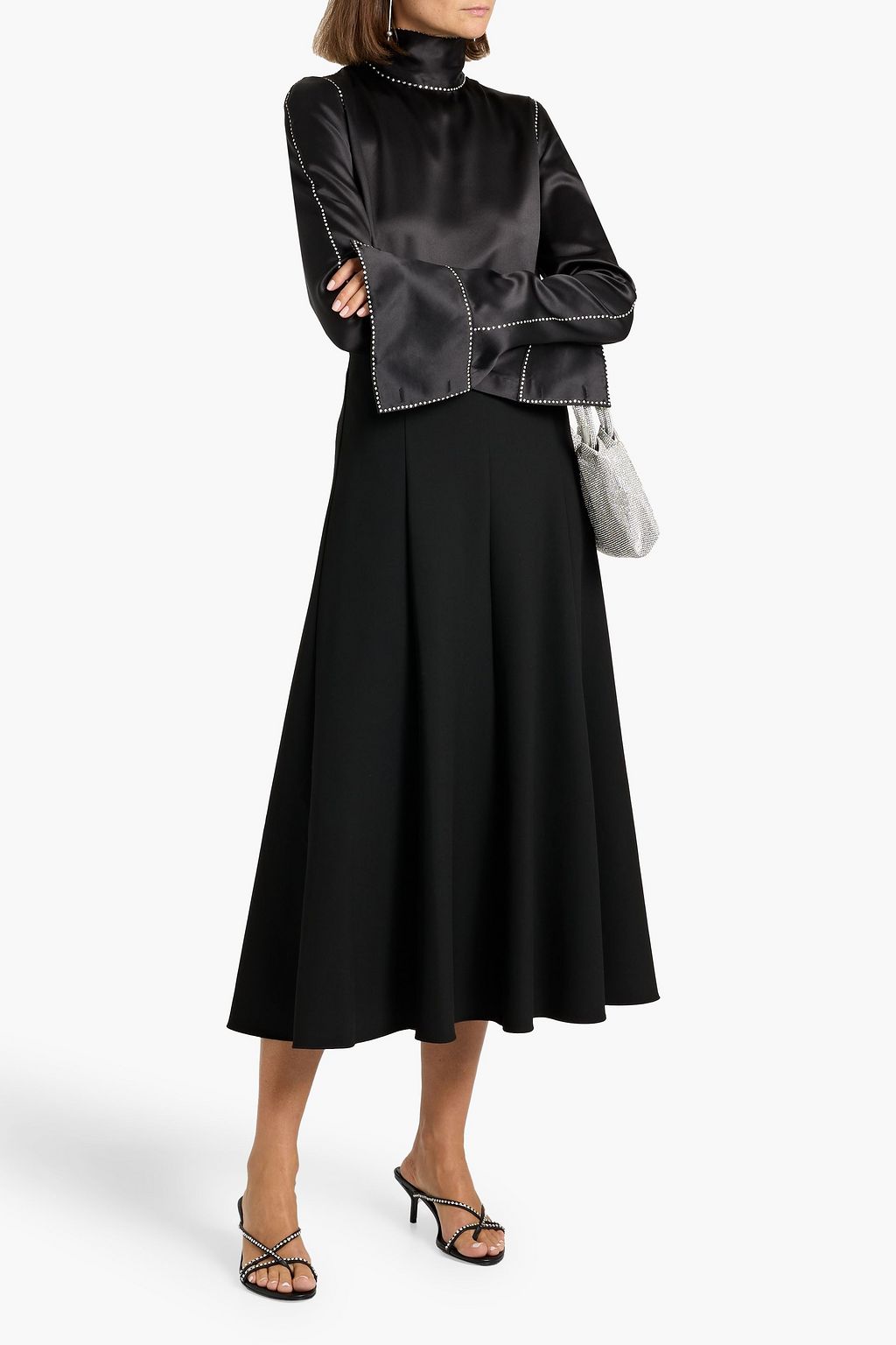 SIMKHAI Dottie cady midi skirt