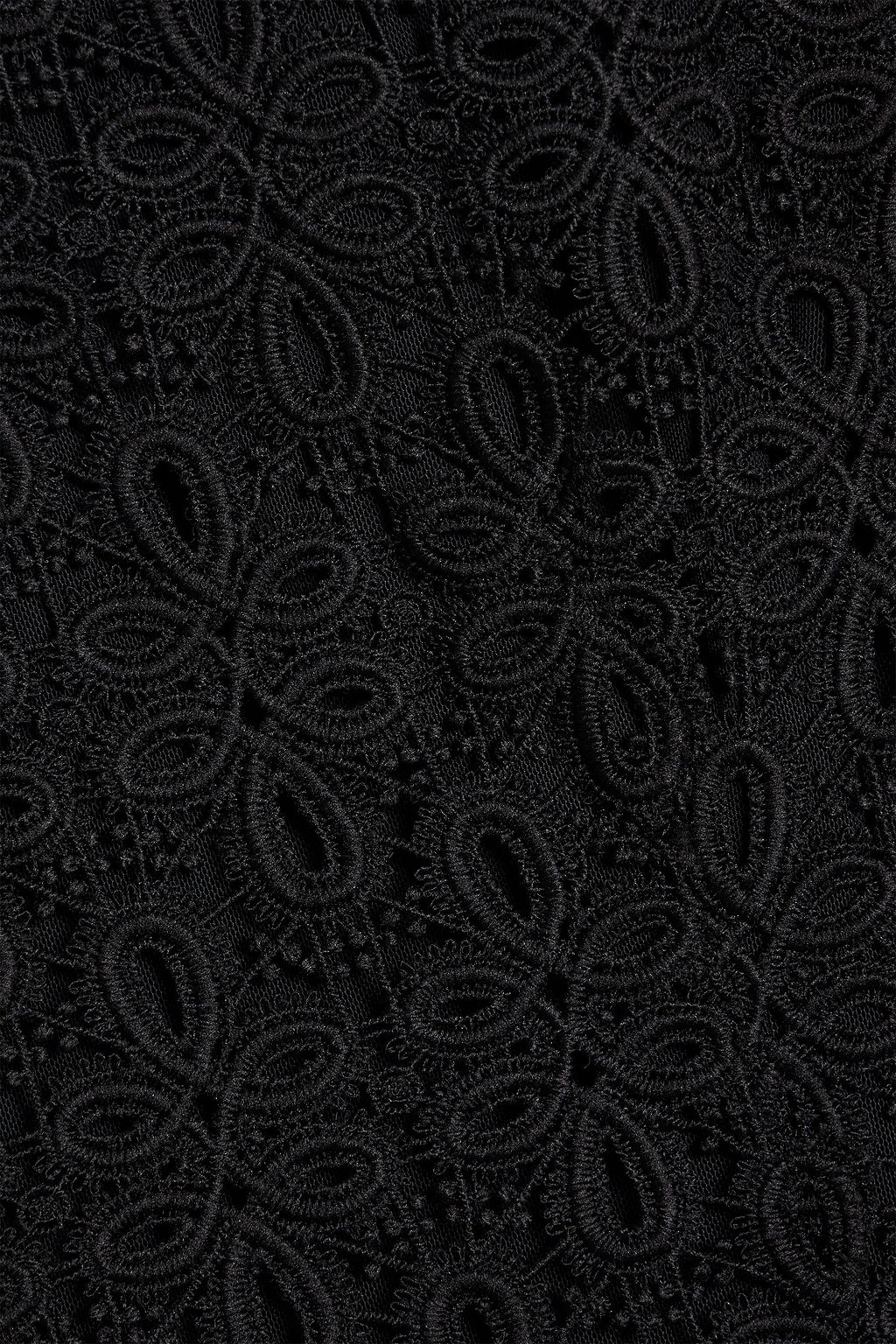 SIMKHAI Joy guipure lace mini dress