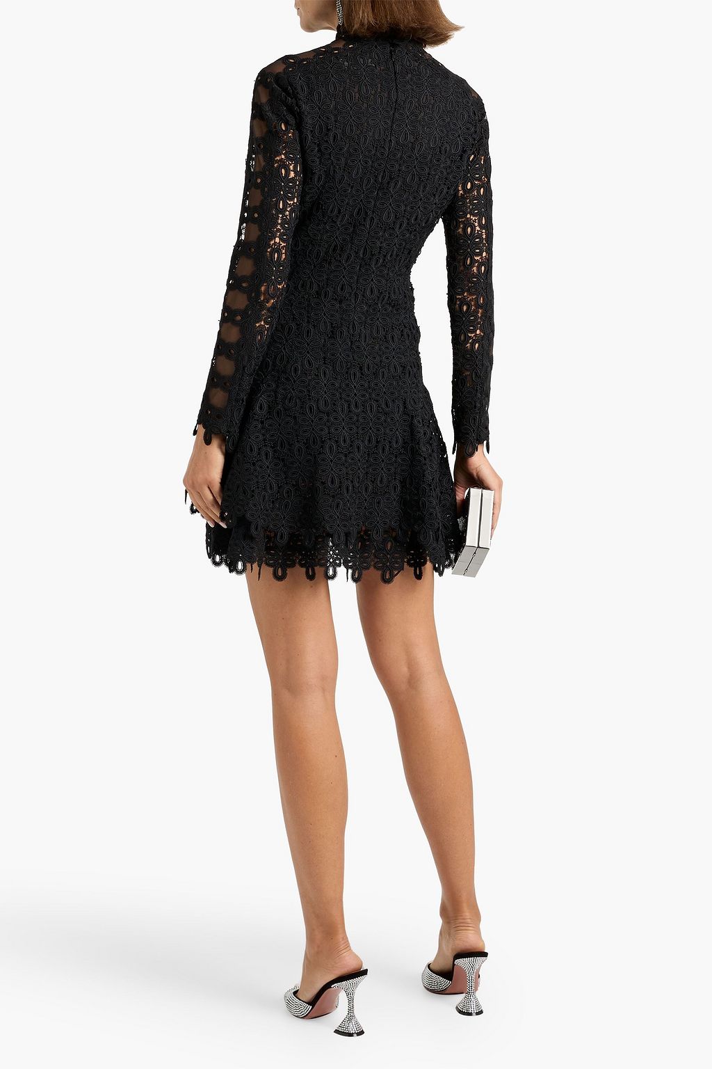 SIMKHAI Joy guipure lace mini dress
