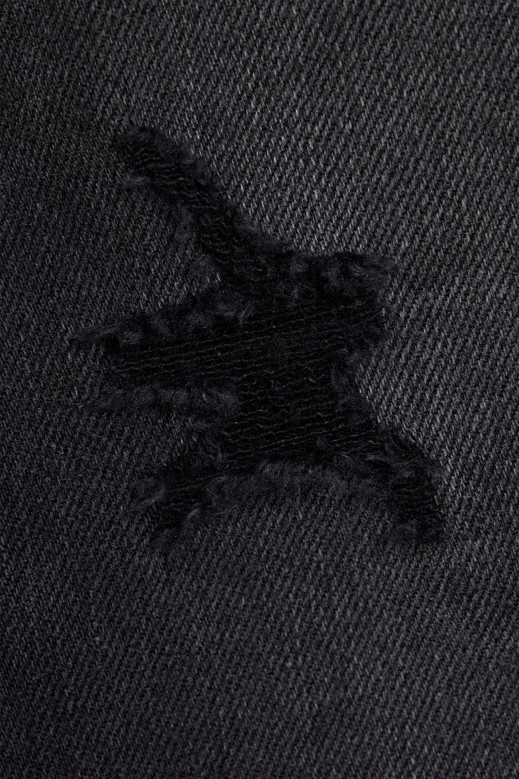 SIMKHAI River distressed high-rise straight-leg jeans