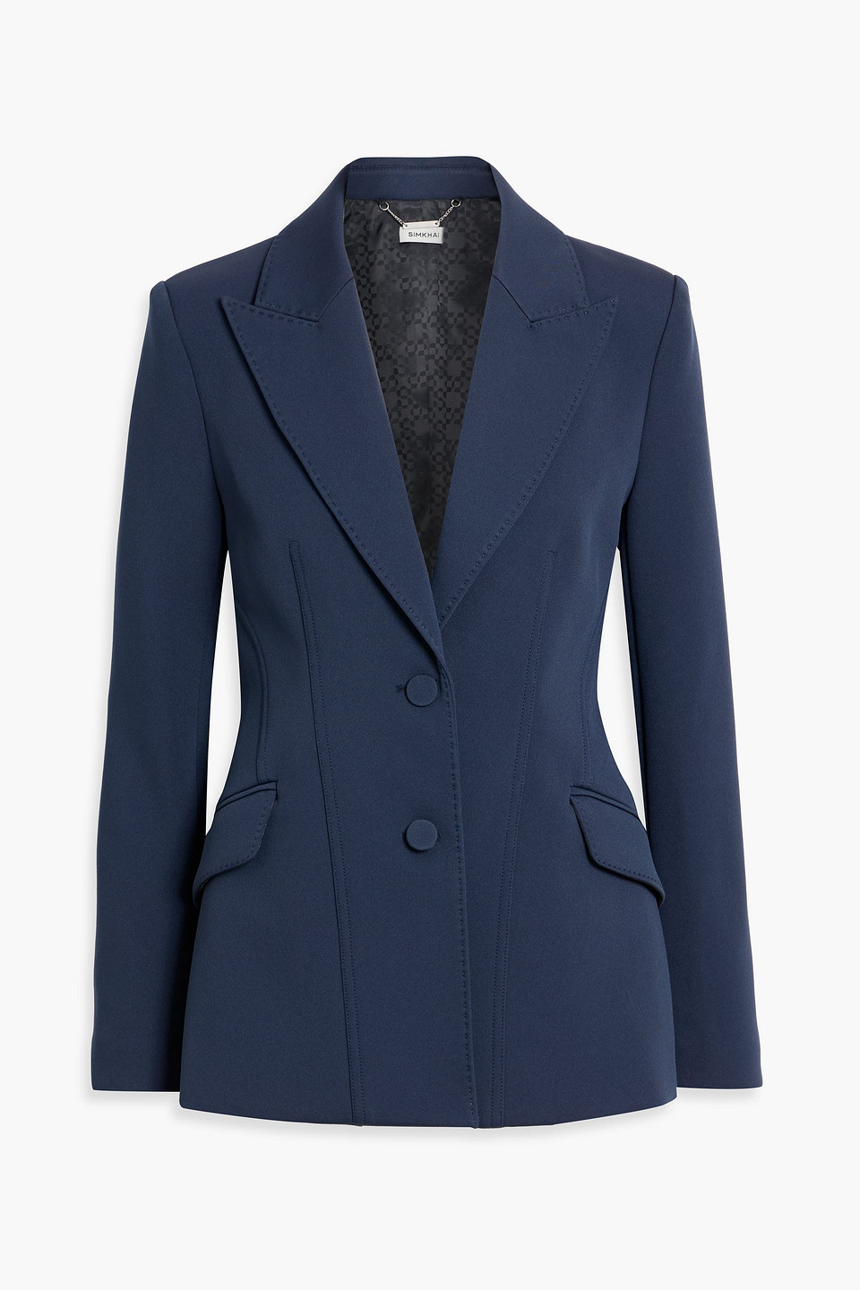Simkhai Maddix Gabardine Blazer In Blue