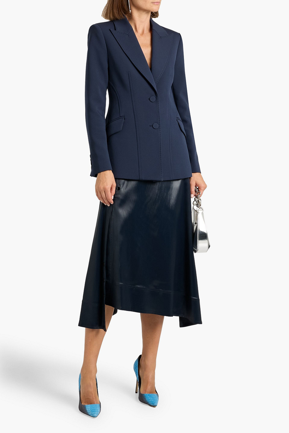  Simkhai - Maddix Gabardine Blazer - Blue - Us 4 
