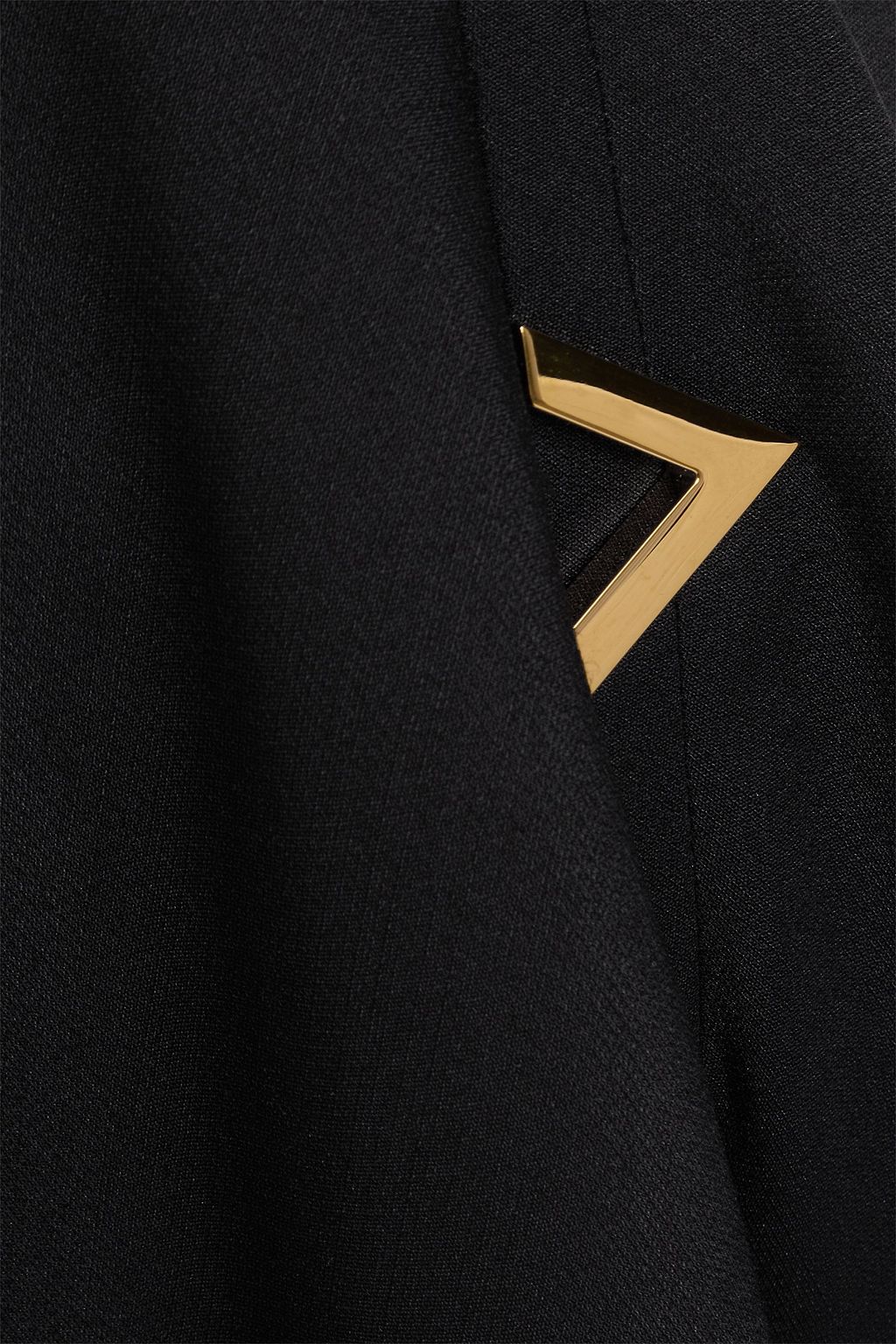 VALENTINO GARAVANI Wool and silk-blend crepe midi skirt