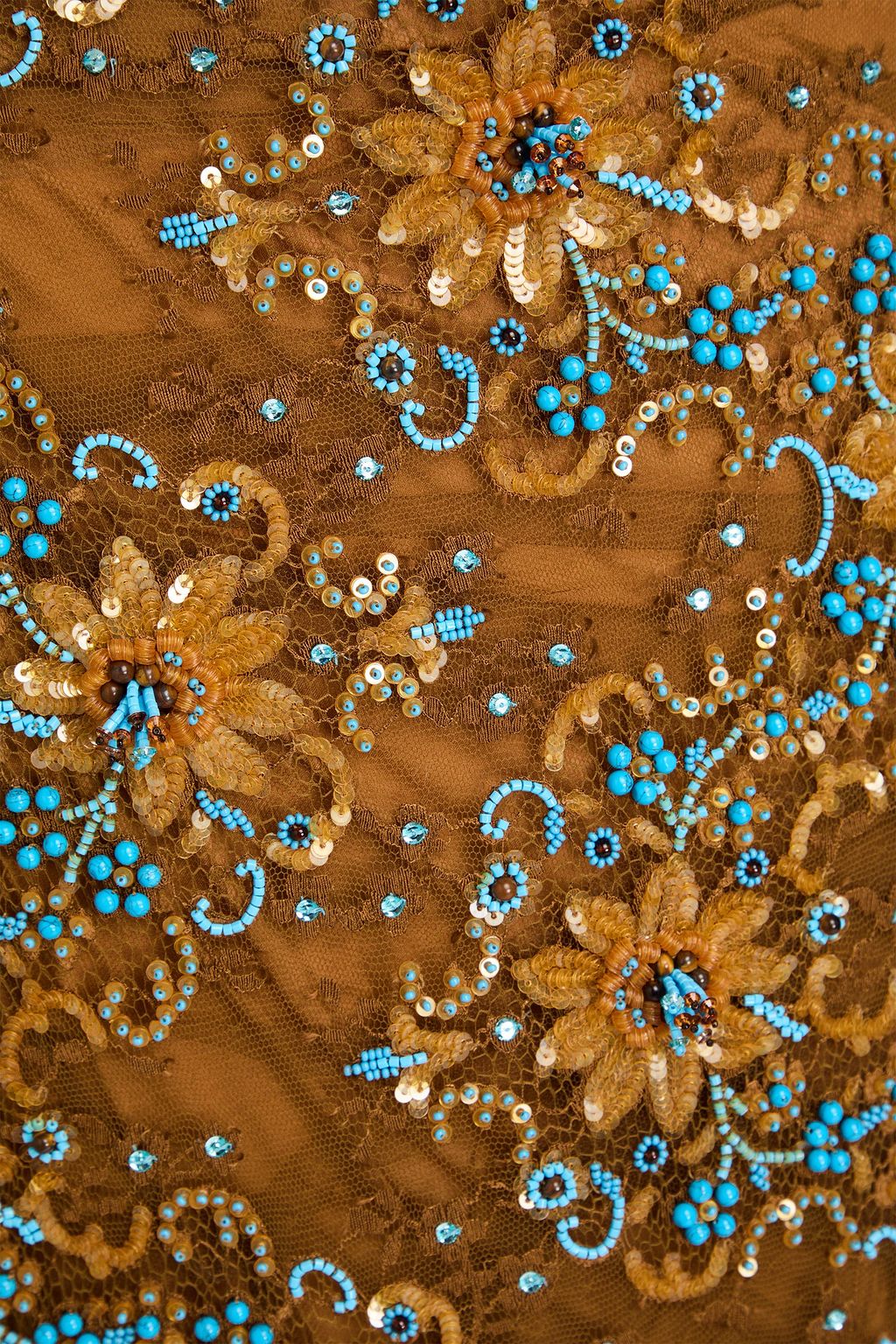 VALENTINO GARAVANI Embellished tulle maxi skirt