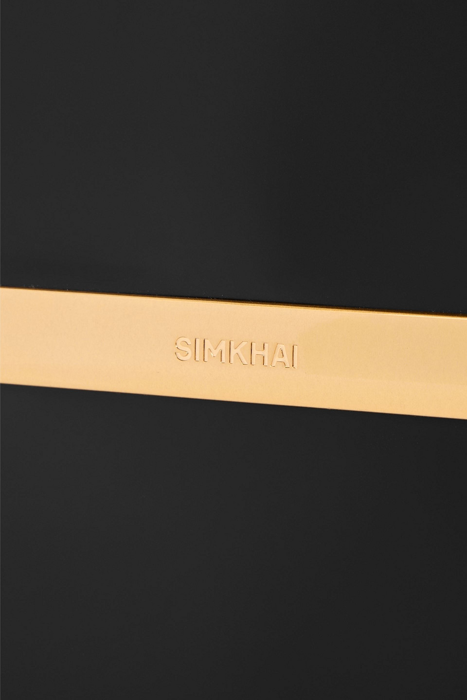 Simkhai Remy Glossed-leather Cross-body Bag In Black