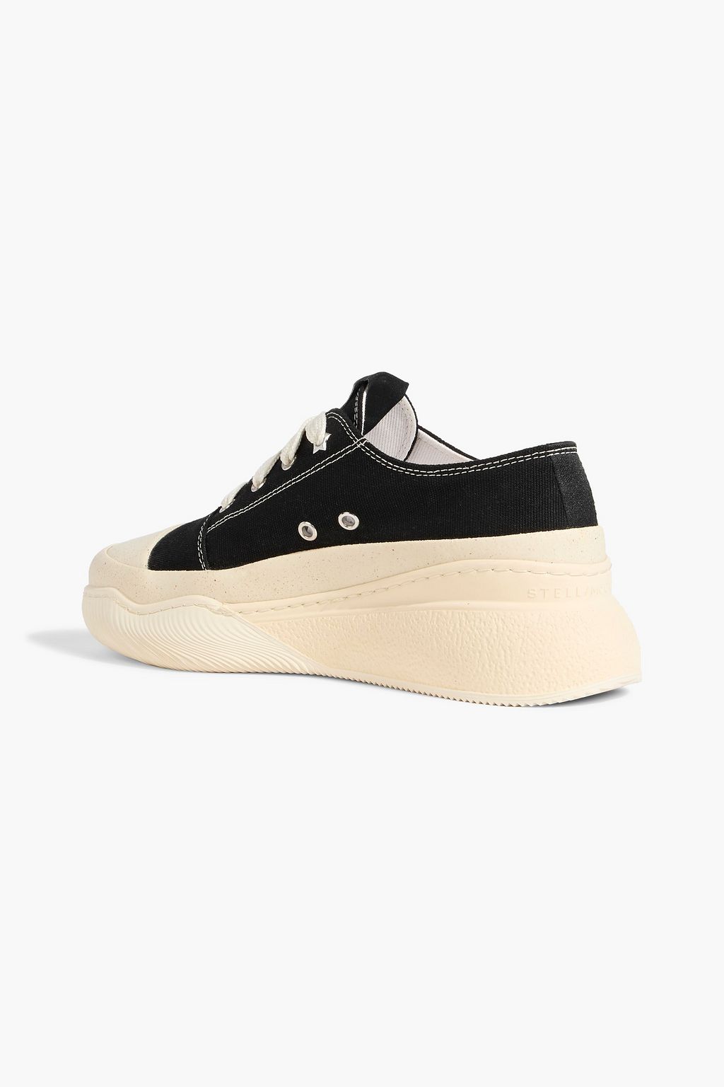STELLA MCCARTNEY Loop canvas platform sneakers