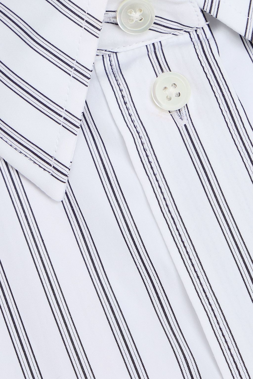 RÓHE Oversized striped cotton-poplin shirt
