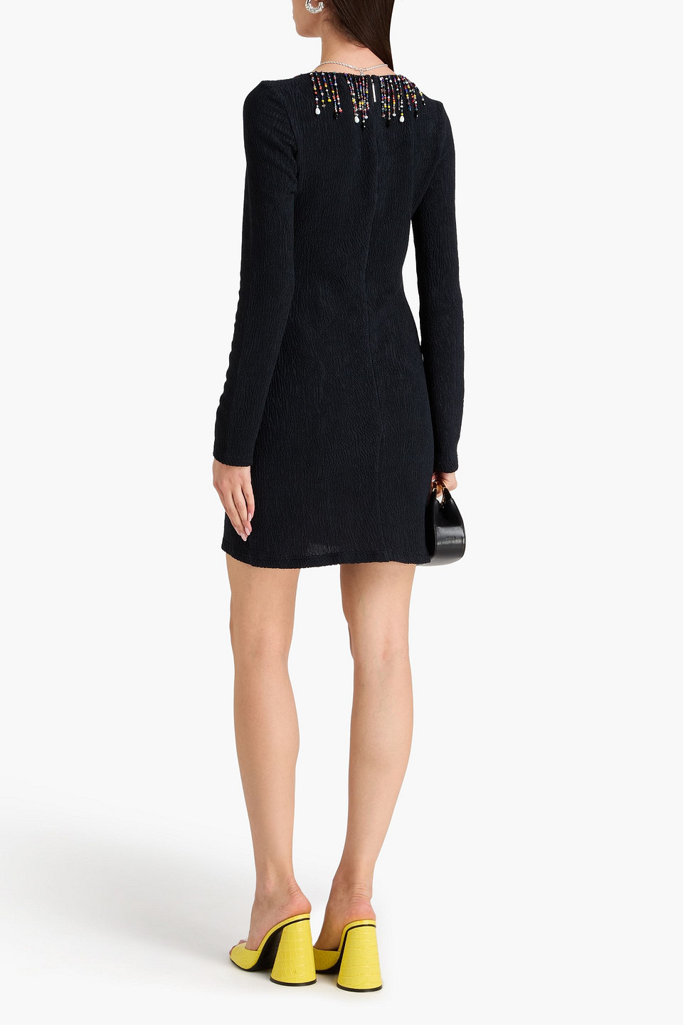  Christopher Kane - Embellished Jersey Mini Dress - Black - It 46 