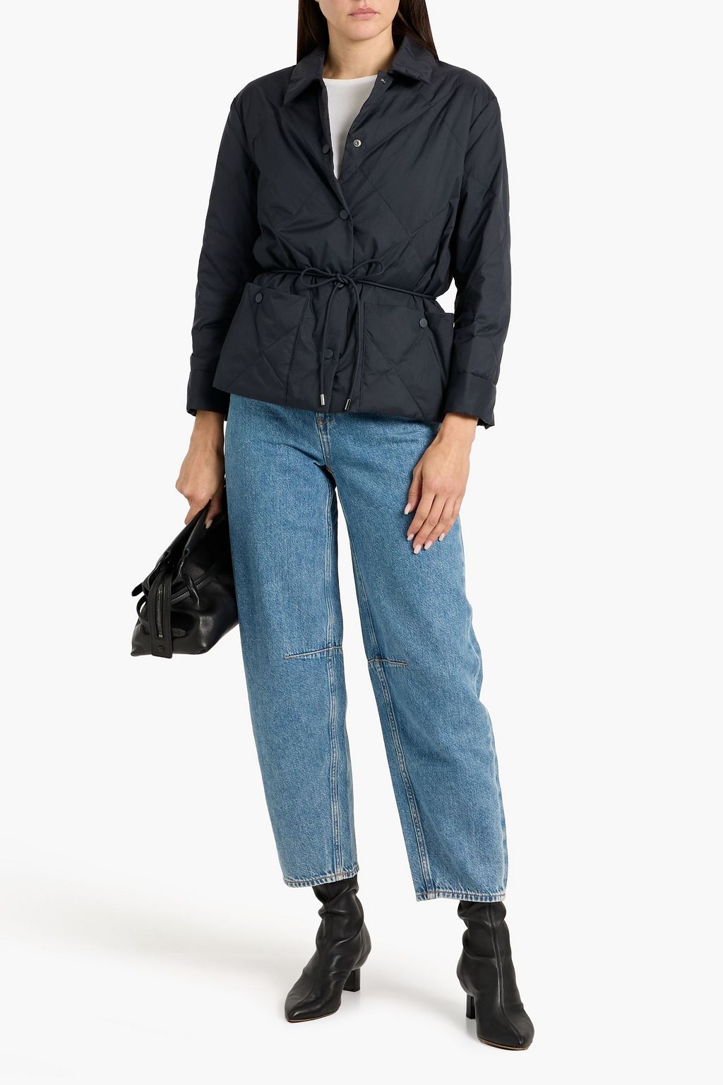 THEORY Quilted shell down jacket