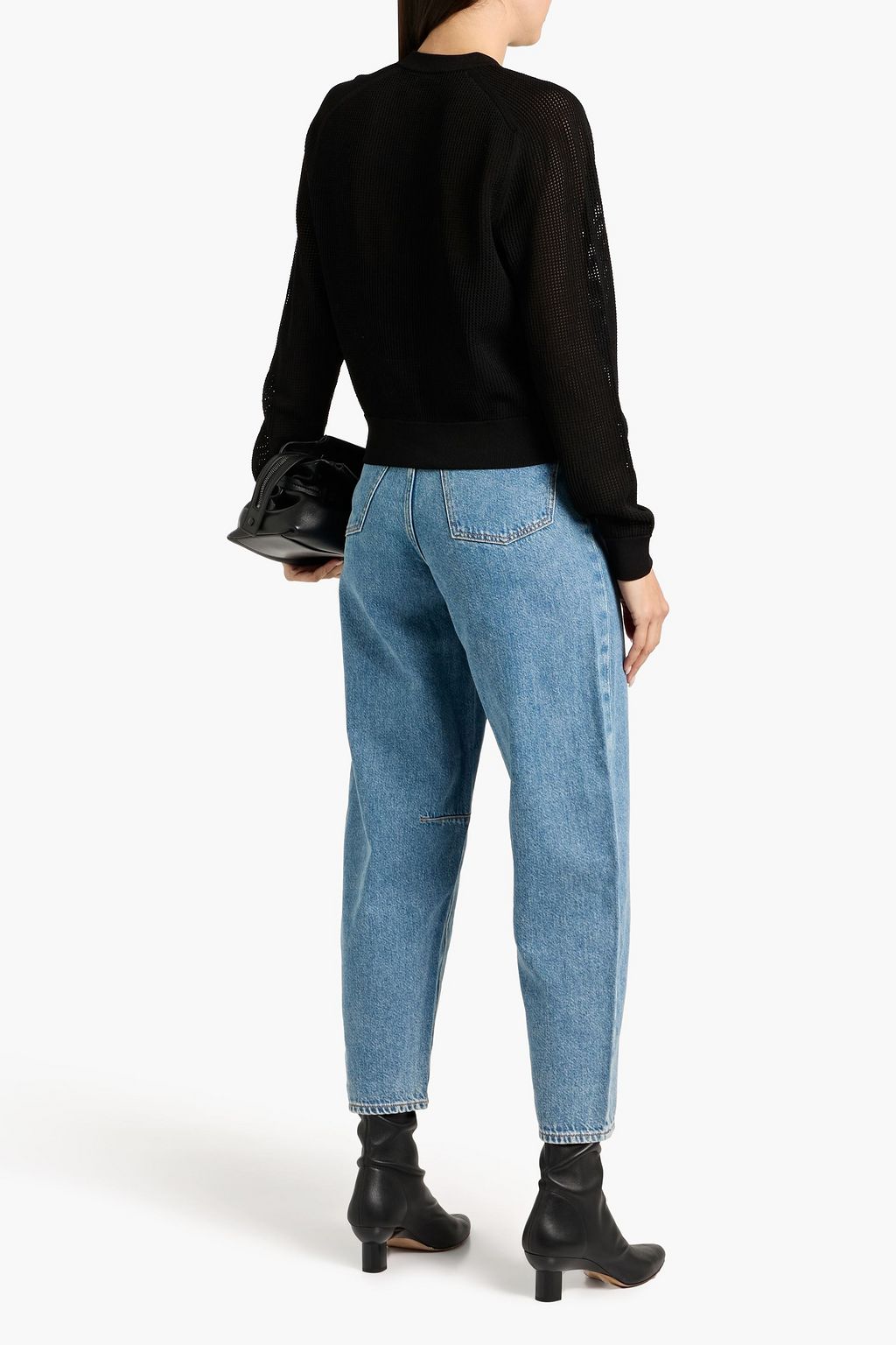 THEORY Pointelle-knit cardigan