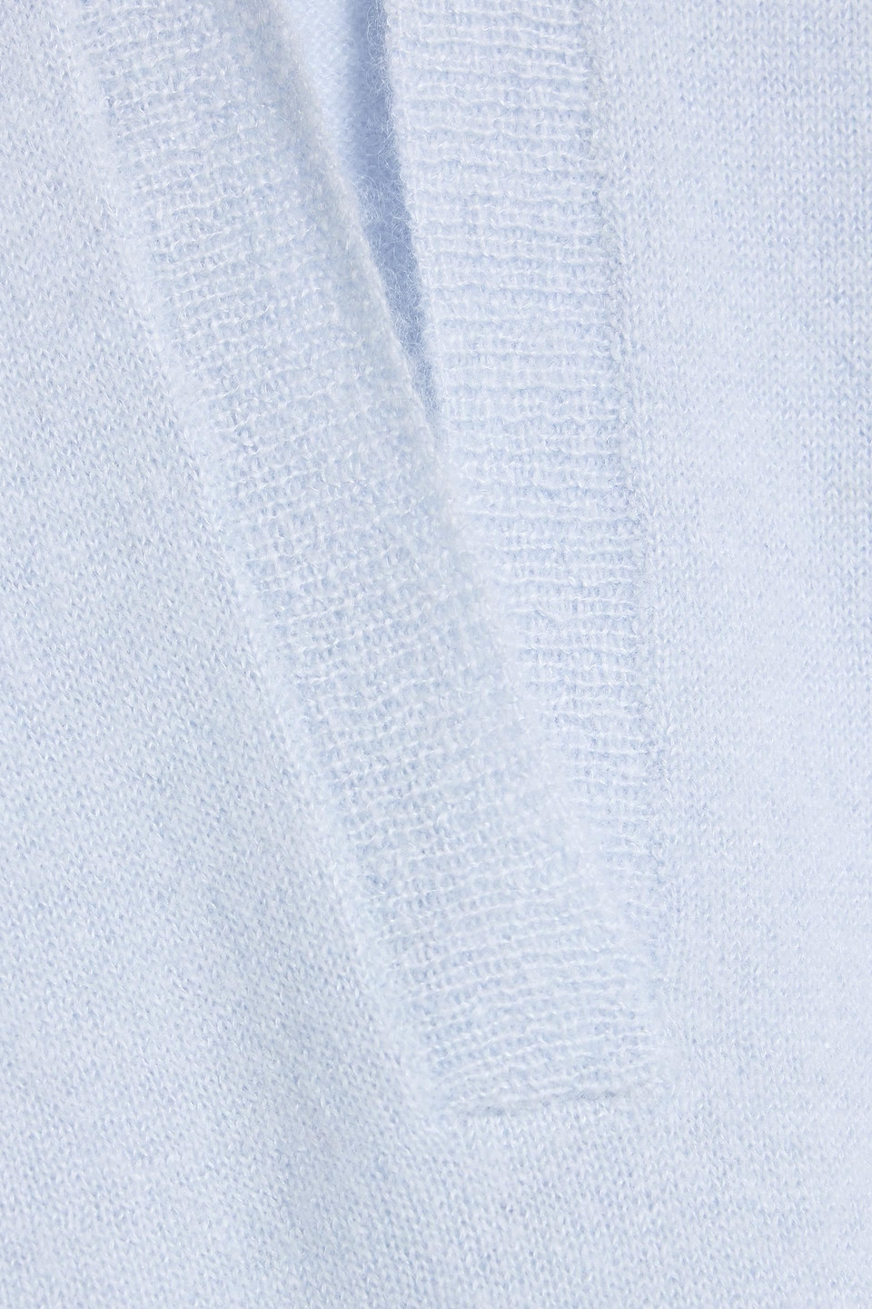 Vince Cashmere And Silk-blend Polo Sweater In Blue