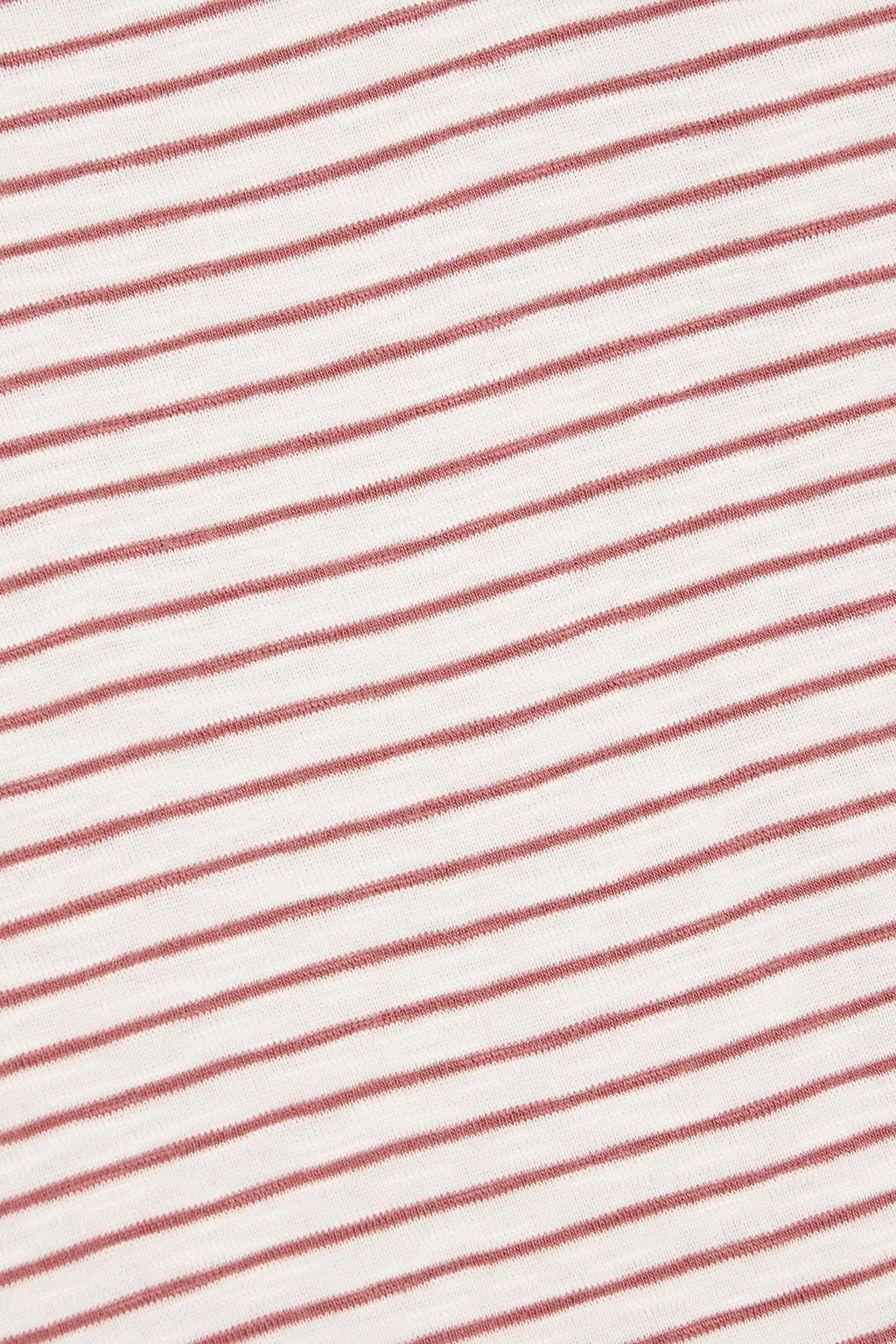 VINCE. Striped cotton and modal-blend jersey T-shirt