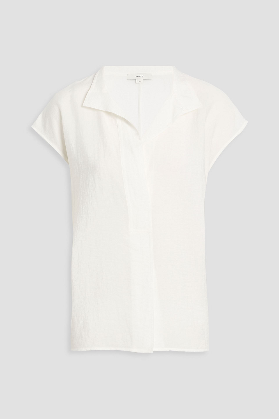 vince. - crinkled-voile top - white - xxs