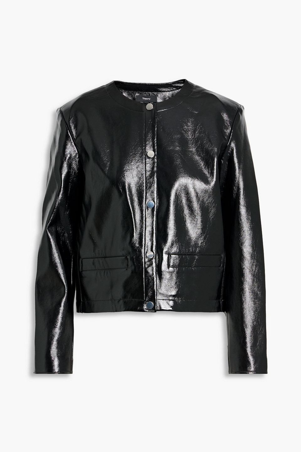 Theory Glossed Jacket In Black