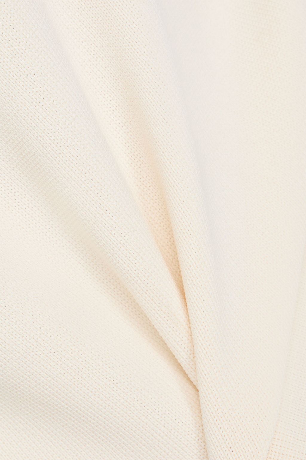 RÓHE كنزة رياضية من نسيج بحبكة مطاطية بتصميم مكشوف الكتفين