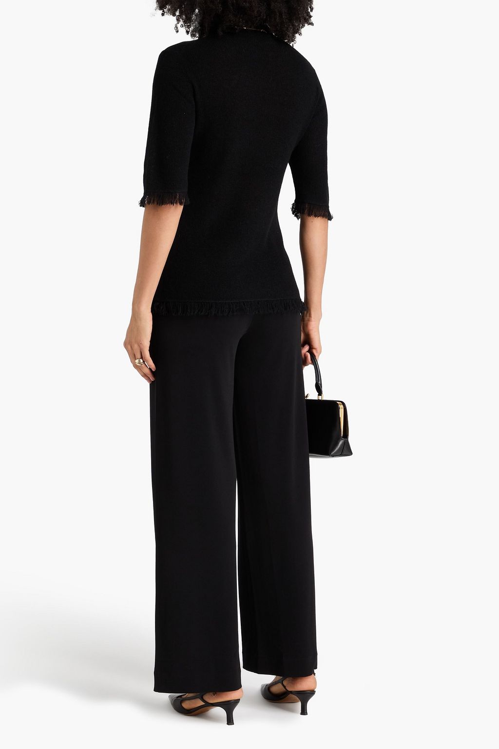 BY MALENE BIRGER Jaxa wool and moahir-blend turtleneck top