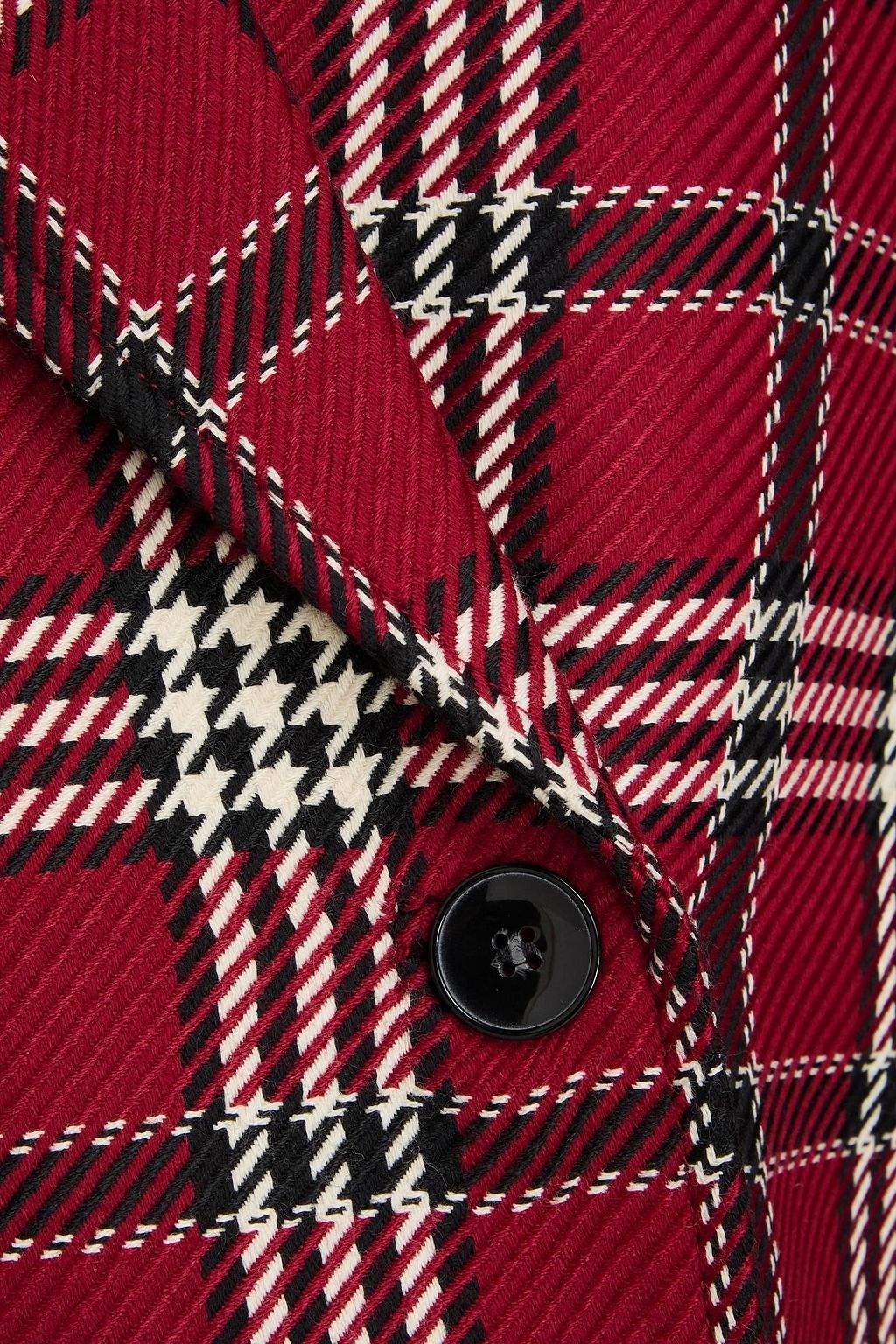 EMILIA WICKSTEAD معطف "ليلابيت" من التويد المصنوع من مزيج الصوف مزين بنقشة مربعات