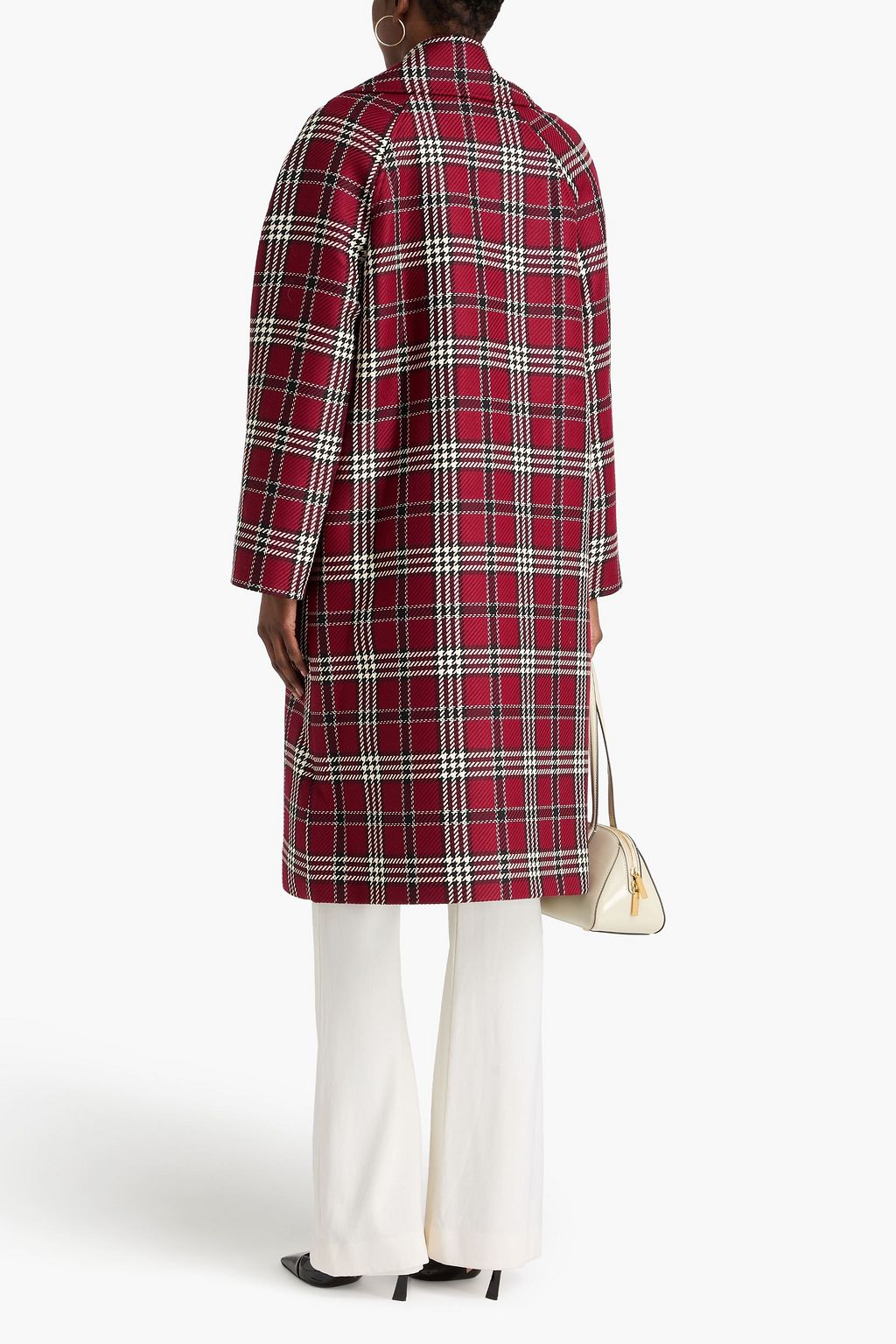 EMILIA WICKSTEAD معطف "ليلابيت" من التويد المصنوع من مزيج الصوف مزين بنقشة مربعات