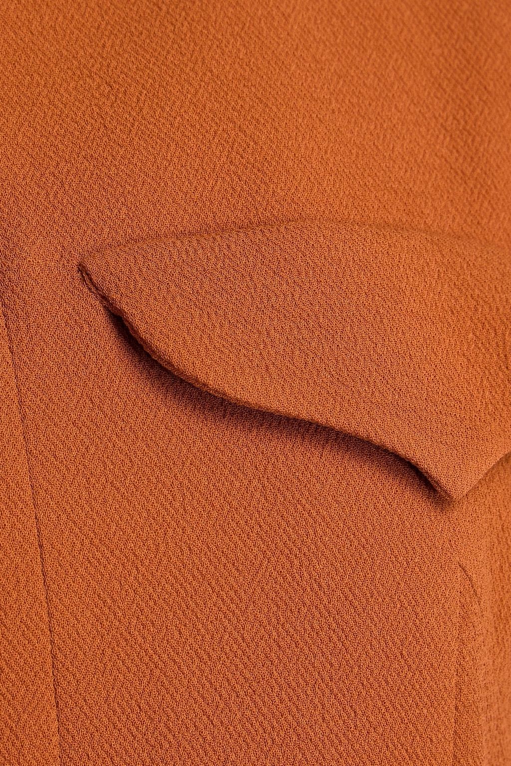 EMILIA WICKSTEAD Pleated crepe midi dress