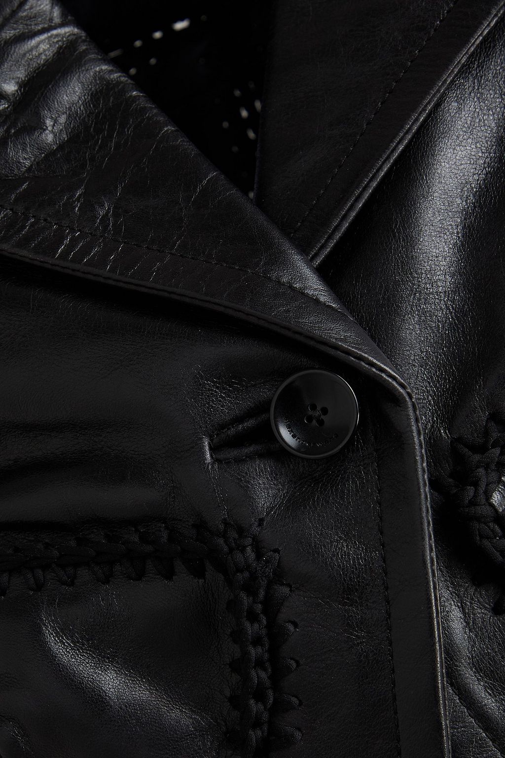 ALEXANDER WANG Cropped leather top