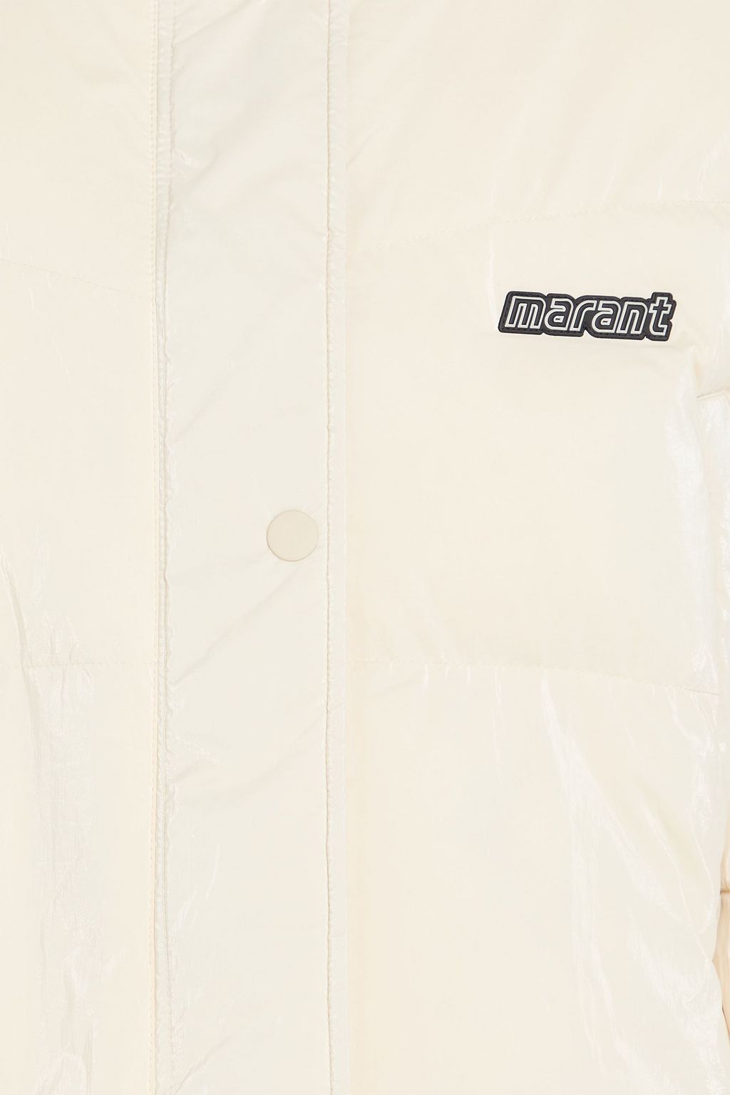 MARANT ÉTOILE Glänzende Cropped Jacke aus gestepptem Shell