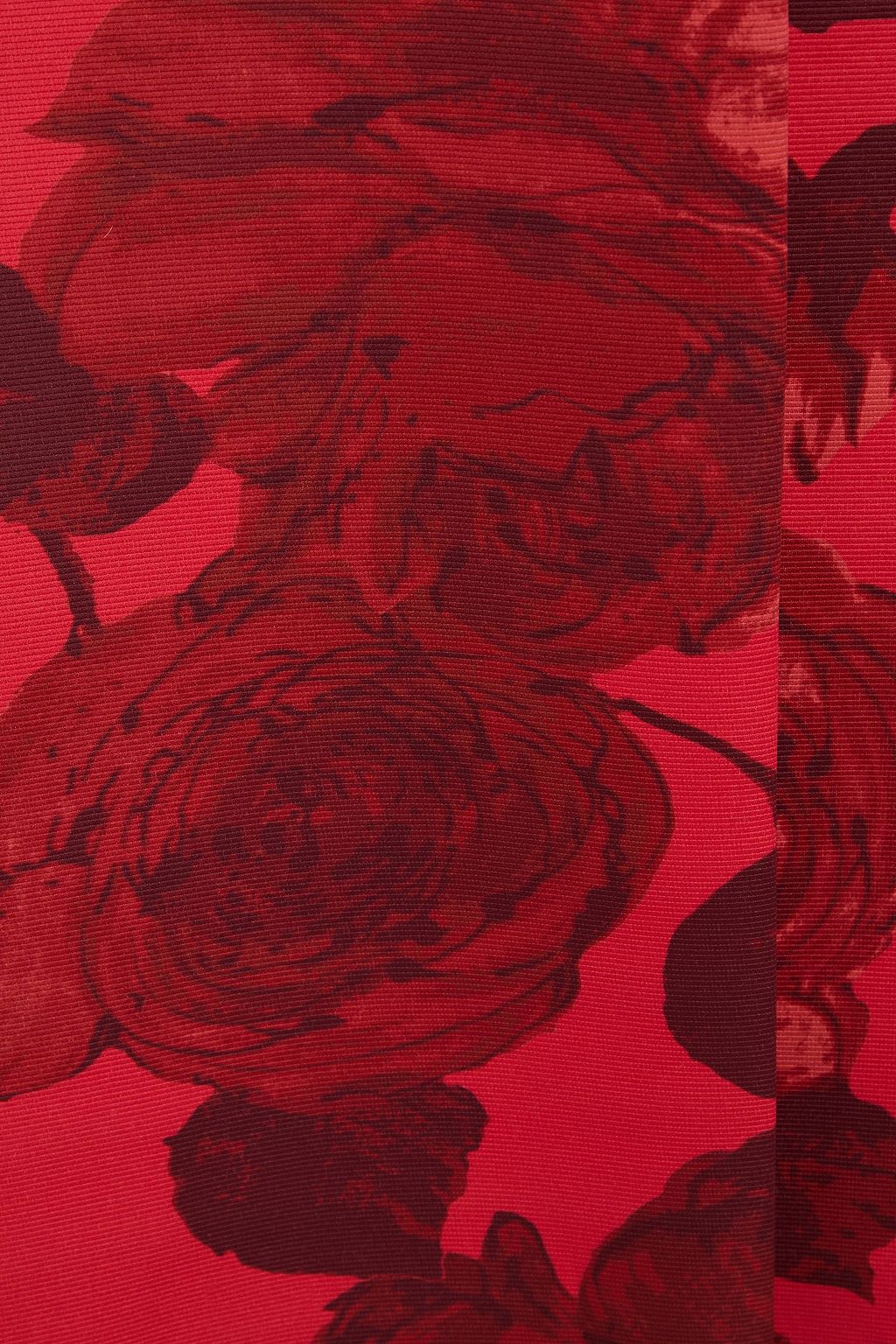 EMILIA WICKSTEAD معطف من قماش الفاي مزين بطبعة الأزهار