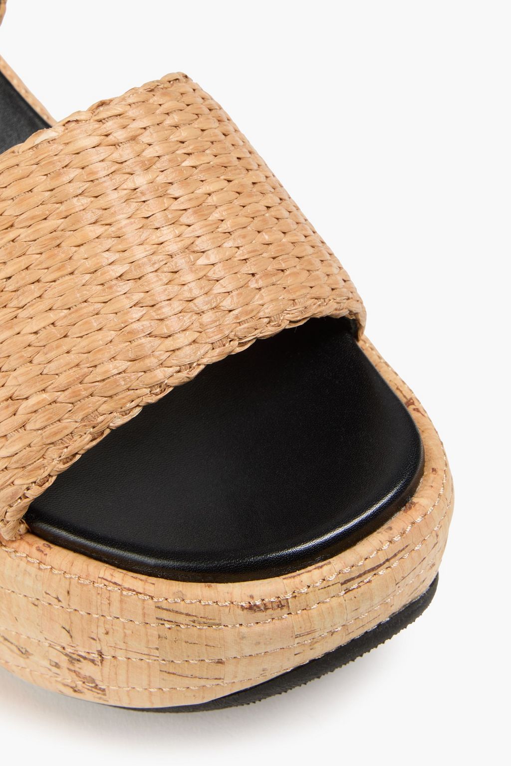 PUCCI صندل بنعل سميك من نسيج الرافيا الصناعي