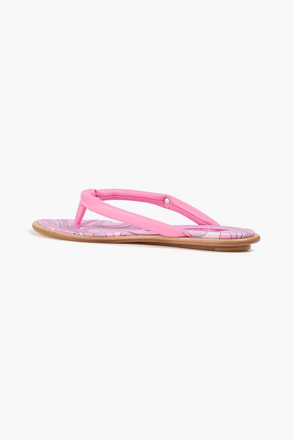  Pucci - Leather Flip Flops - Pink - Eu 35 