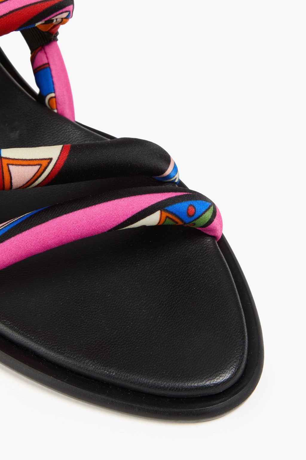 PUCCI Printed twill slingback sandals