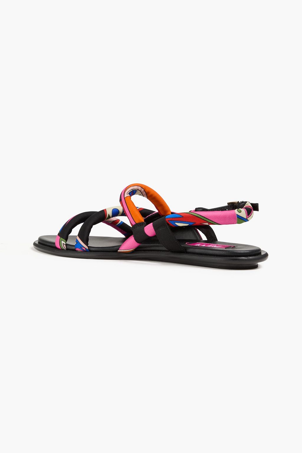 PUCCI Printed twill slingback sandals