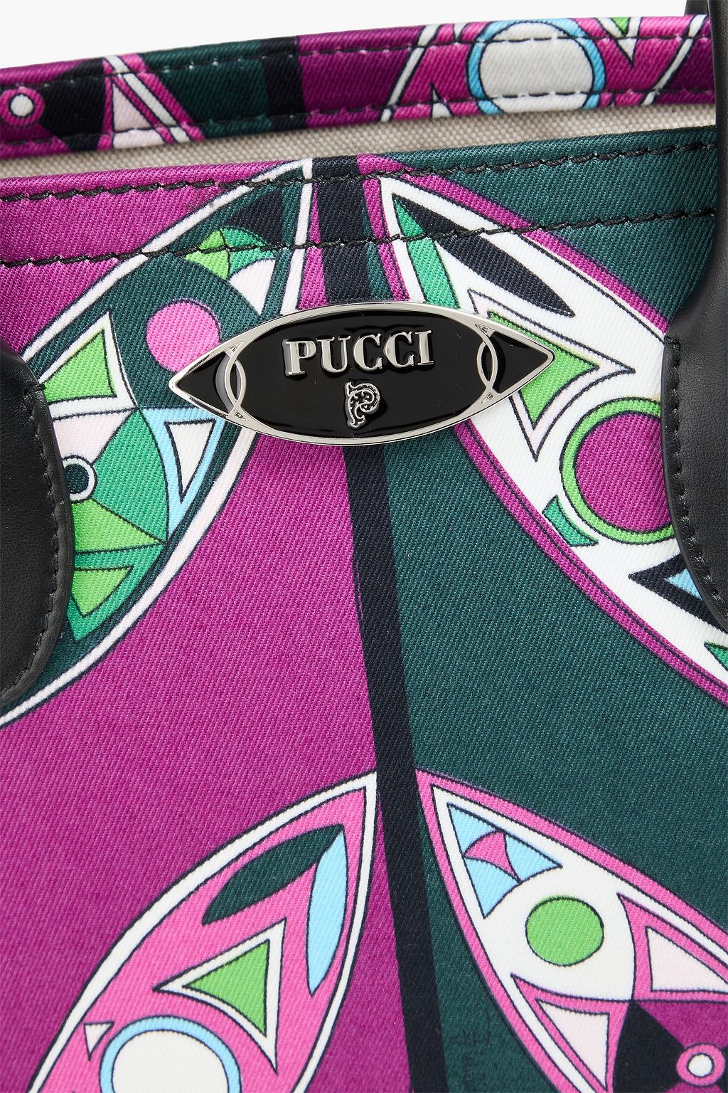 PUCCI حقيبة توت من التويل مزينة بطبعات