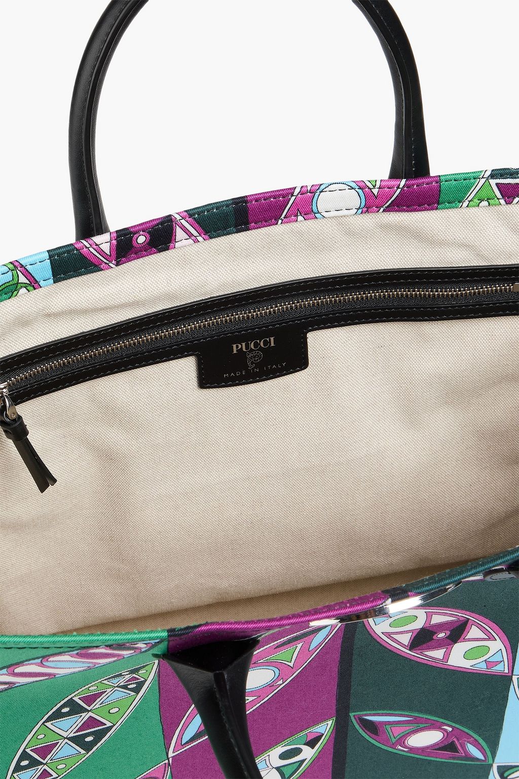 PUCCI حقيبة توت من التويل مزينة بطبعات