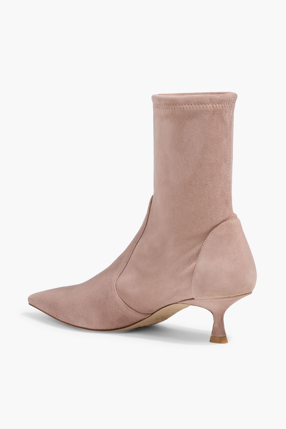  Stuart Weitzman - Naomi 50 Suede Ankle Boots - Pink - Us 7.5 