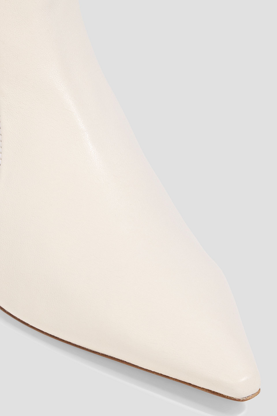 Stuart Weitzman Naomi 50 Leather Ankle Boots In White