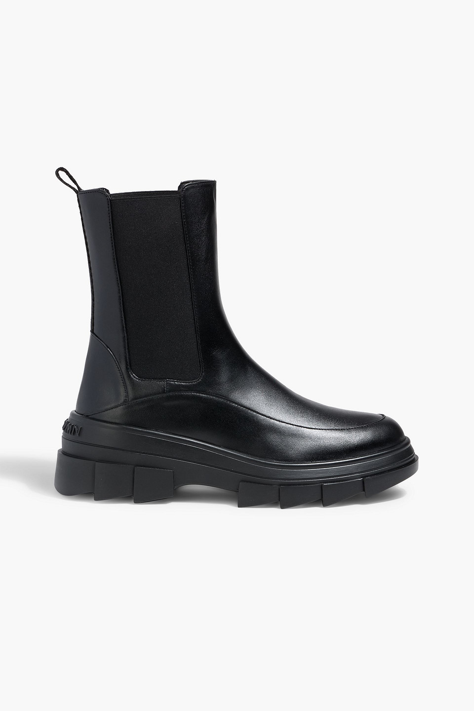 Stuart Weitzman Noho Leather Chelsea Boots In Black
