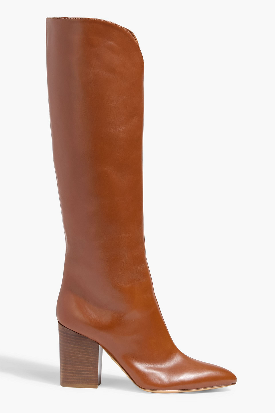 Gabriela Hearst Cora Leather Knee Boots In Brown