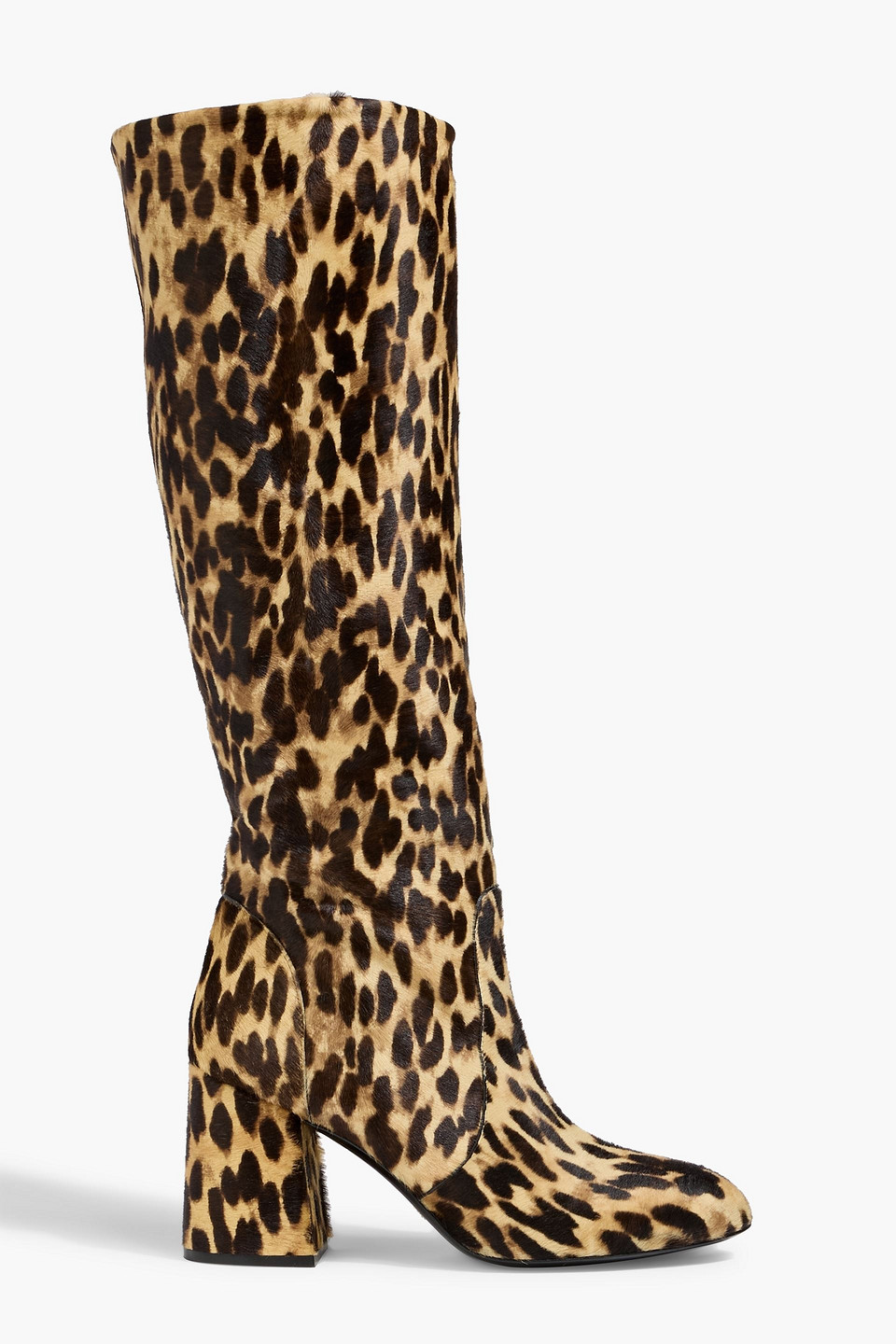 Stuart Weitzman Leopard-print Calf Hair Knee Boots In Animal Print
