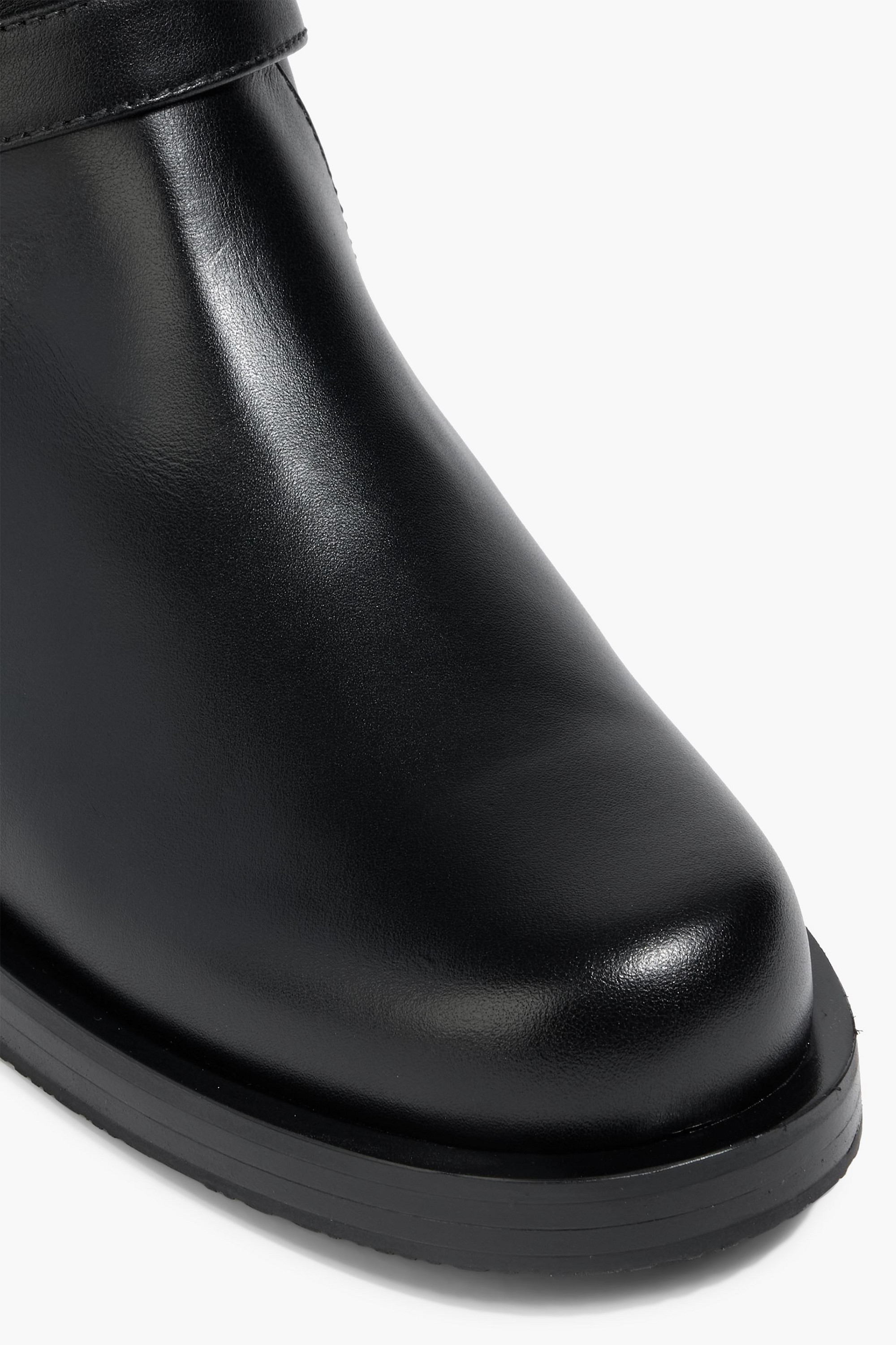 Stuart Weitzman Maverick buckled leather ankle boots