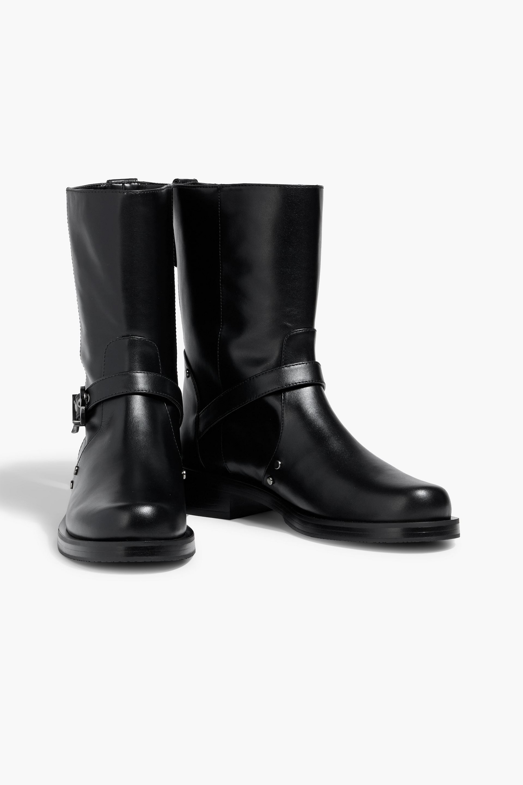Stuart Weitzman Maverick buckled leather ankle boots