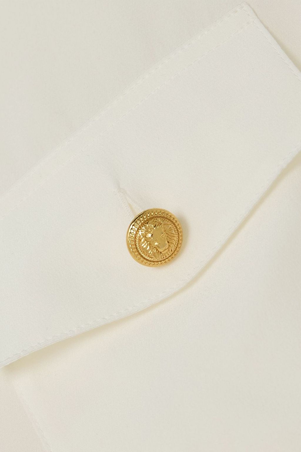 BALMAIN قميص من الحرير الصيني