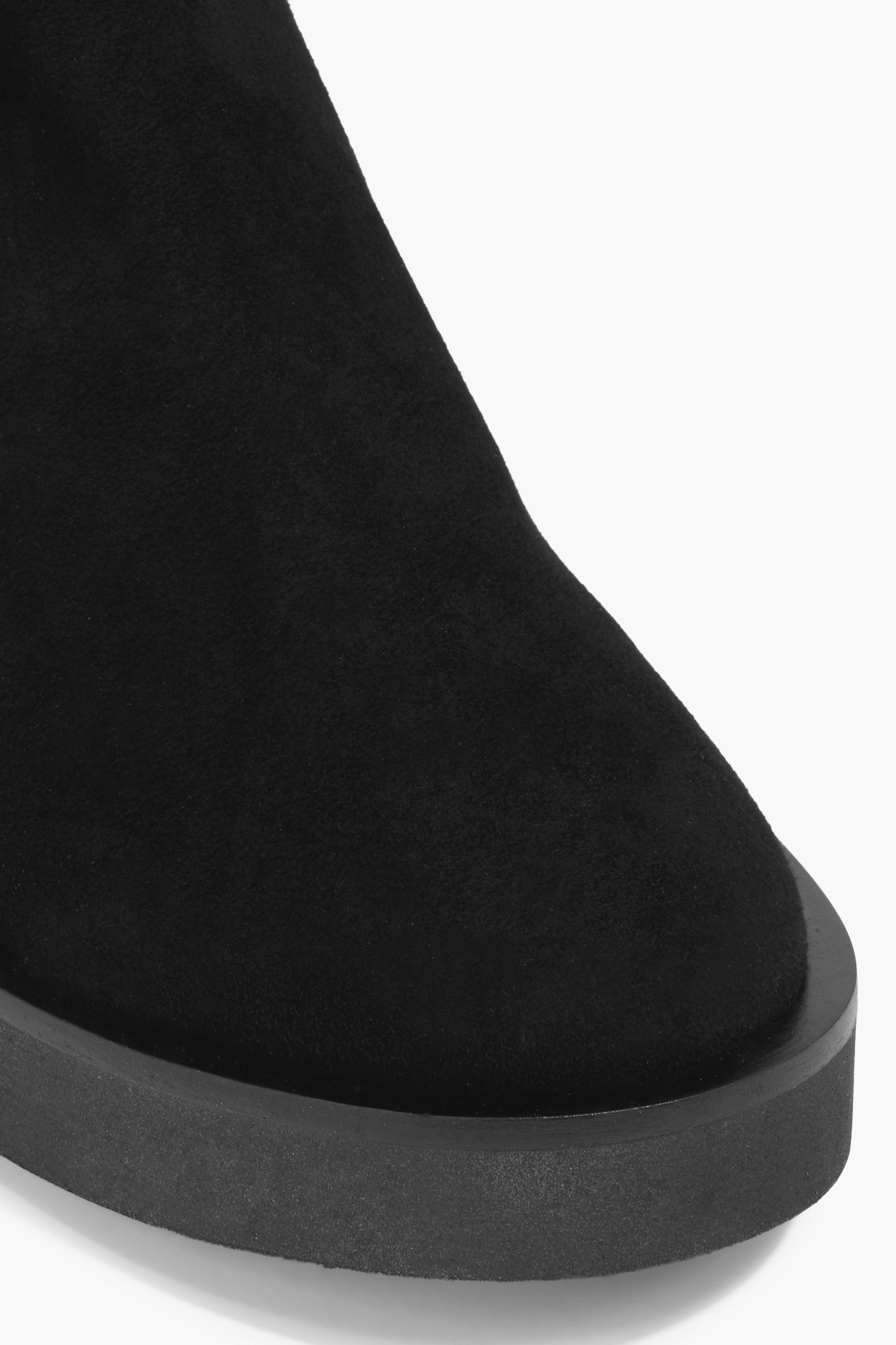 Stuart Weitzman Gotham suede and microstretch knee boots
